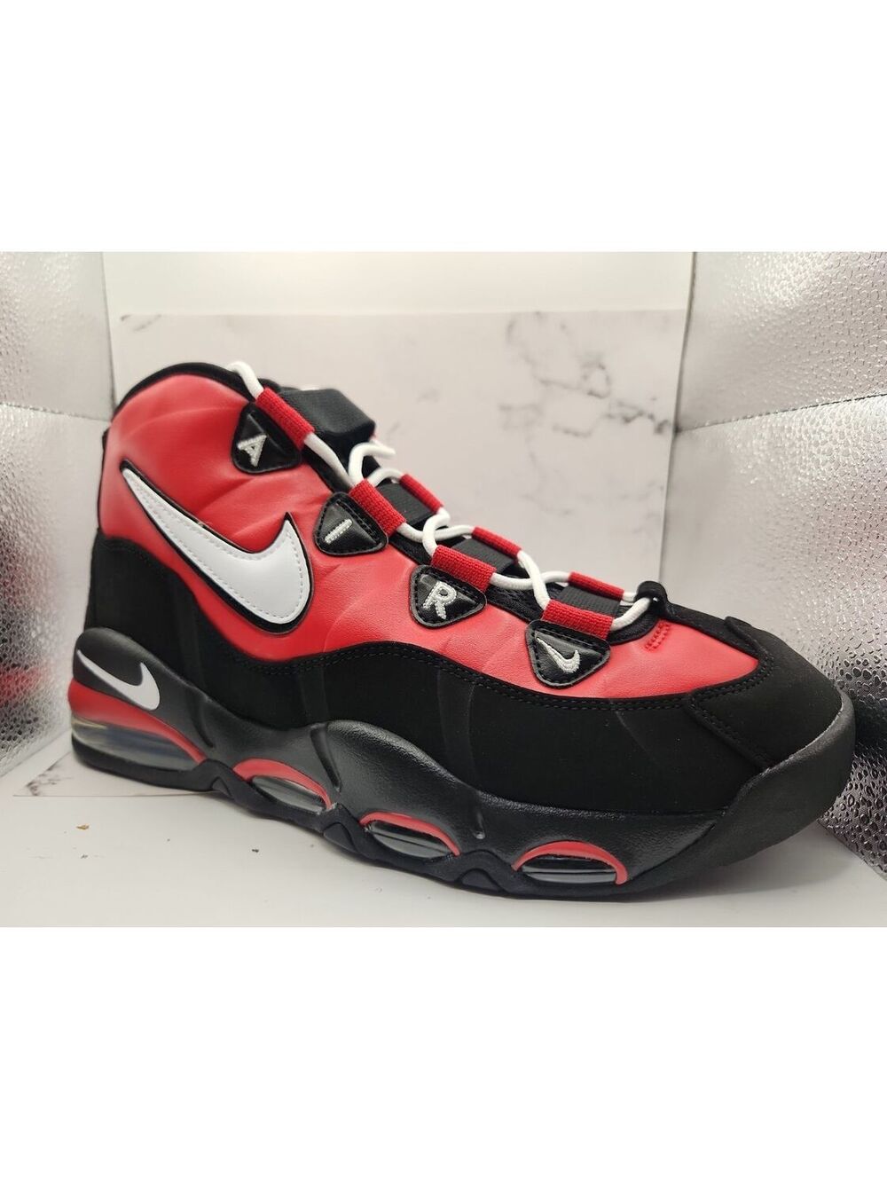 🔥Nike Air Max Uptempo '95 University Red White Black 2026 Men's Shoes size 10.5
